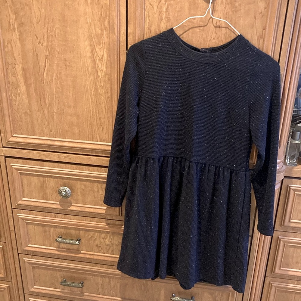 Button down navy dress